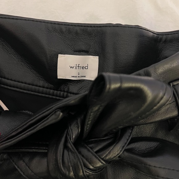 Wilfred Faux Leather Tie Pant - Picture 3 of 4